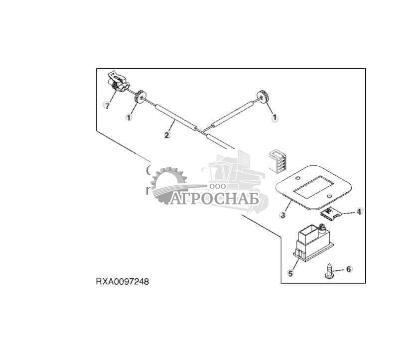 КОМПЛЕКТ ПЕРЕКЛЮЧАТЕЛЕЙ ВРАЩАЮЩЕГОСЯ ПРОБЛЕСКОВОГО МАЯЧКА 